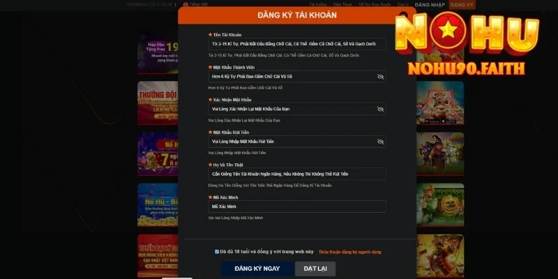 Đăng ký Nohu90 2 Đăng ký Nohu90